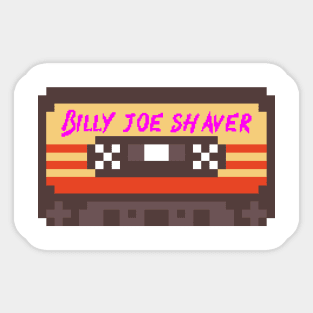 Billy Joe Shaver 8bit cassette Sticker